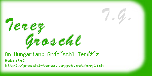 terez groschl business card